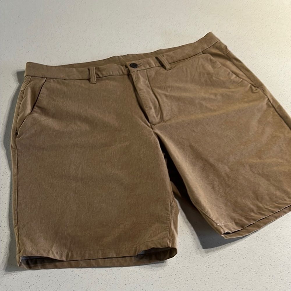Bonobos Copper Tan Flat Front Shorts Size 38/9